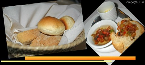 Le Chef, Of dinner rolls, butter and salsa