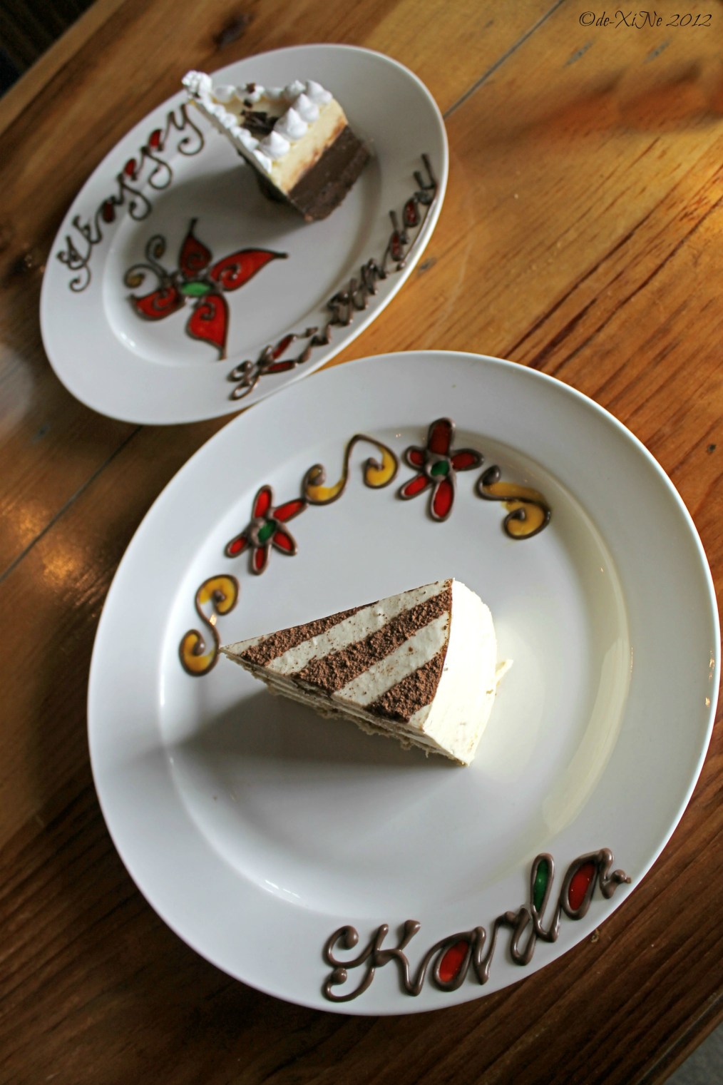 Forest House cakes and plate art