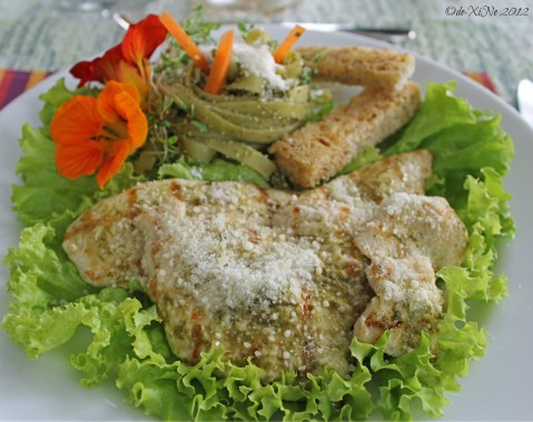 Eve's Garden 2012 A closer look at the grilled chicken.