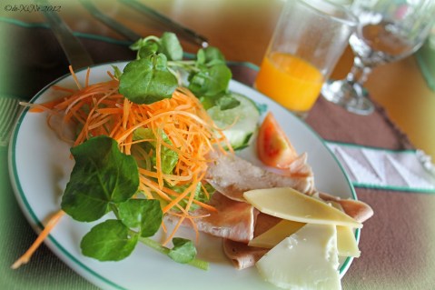 Baguio Country Club salad, cheese and cold cuts