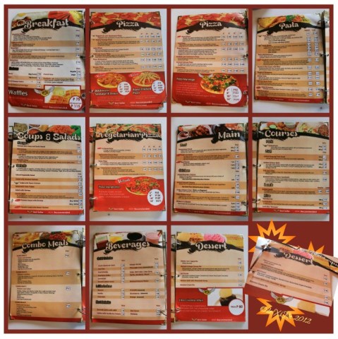 Pizza Volante (Session Road) 2012 Pizza Volante book menu