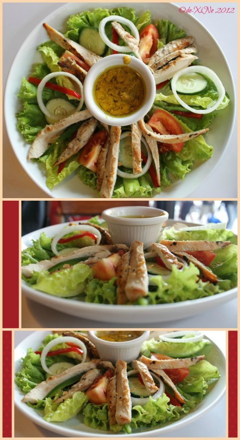 Pizza Volante (Session Road) 2012 Pizza Volante salad with grilled chicken