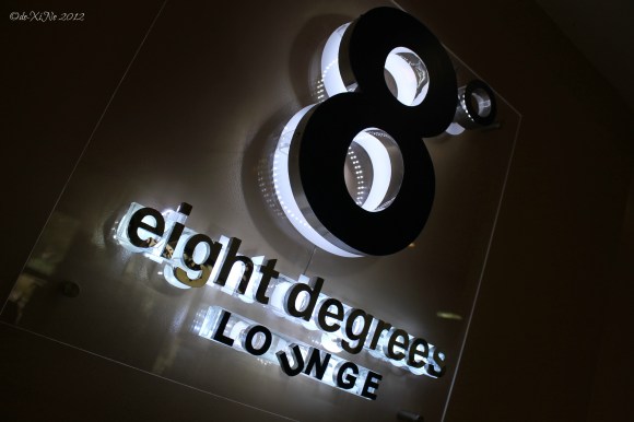 8 Degrees Lounge sign