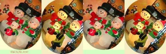 Baden Powell Inn snowman family decor