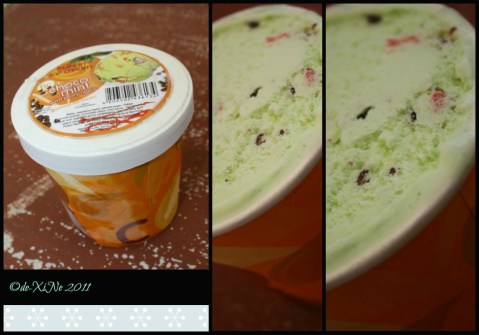 Fruits in Ice Cream chocomint