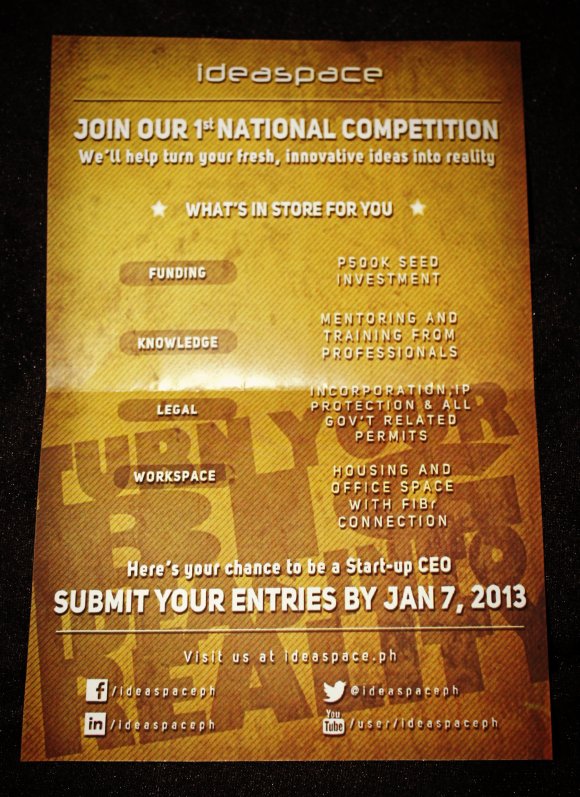 IdeaSpace national competition flyer