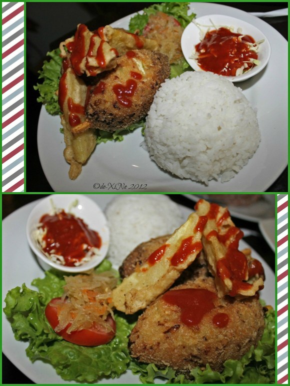 Azotea Greens drumsticks rice meal