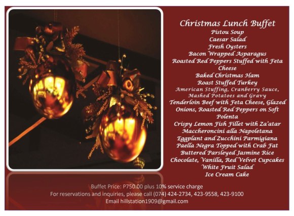 Hill Station Christmas Lunch Buffet 2012