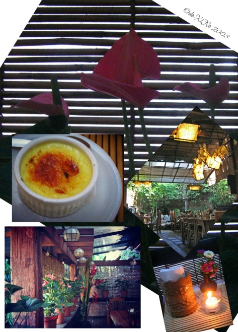 Cafe by the Ruins scene circa 2008 and their creme brulee