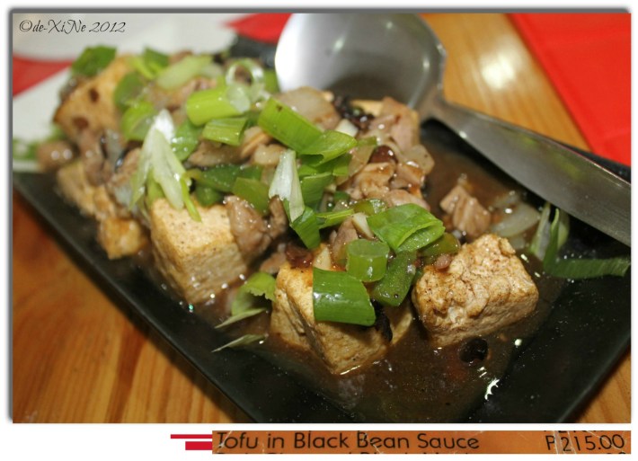 Hai Dan Teahouse and Restaurant tofu in black bean sauce