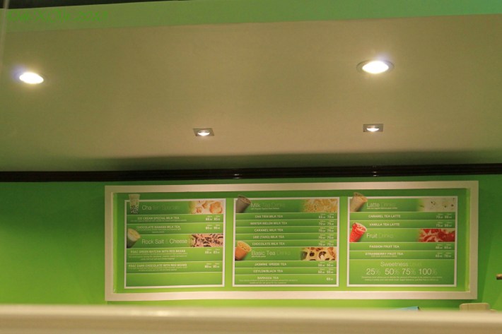 Cha Tien Milk Tea Shop menu