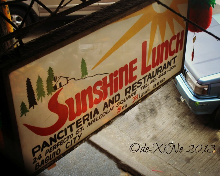 Sunshine Lunch sign
