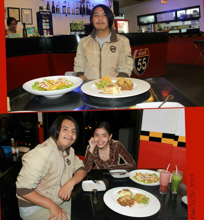 Race and Xine dining at Route 55 