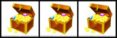3 treasure chests
