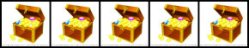5 treasure chests
