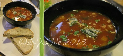 Green Pepper Gourmet Stop tomato basil soup