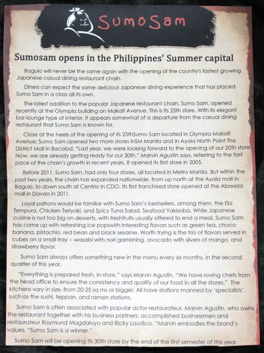 Sumo Sam a little more history