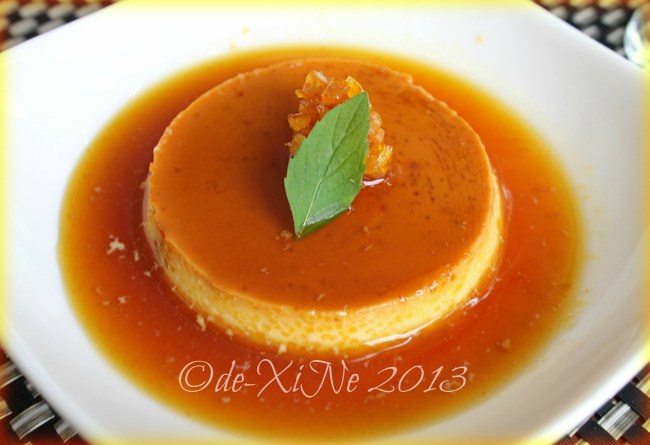 C Boutique Hotel leche flan with orange sauce