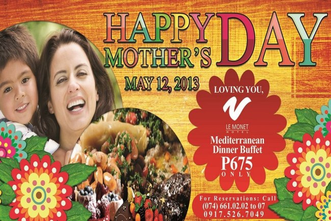 Le Monet mother's day lunch buffet special