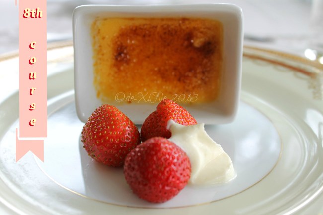 Mama's Table 2013 Mama's Table dessert creme brulee with strawberries and chantilly cream