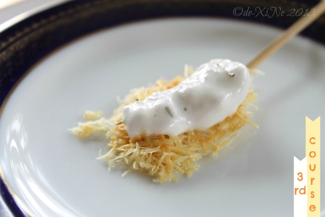 Mama's Table 2013 Mama's Table intermezzo 1 parmesan lollipop topped with marshmallow and rosemary