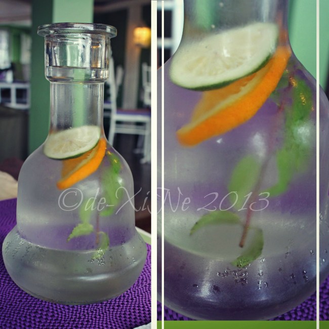 Sage Restaurant service water