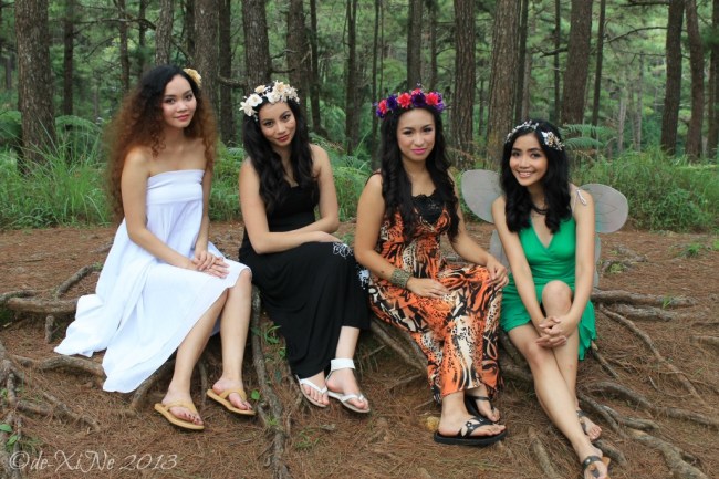 Fairy Concept Shoot at CJH Ecotrail, models at rest 