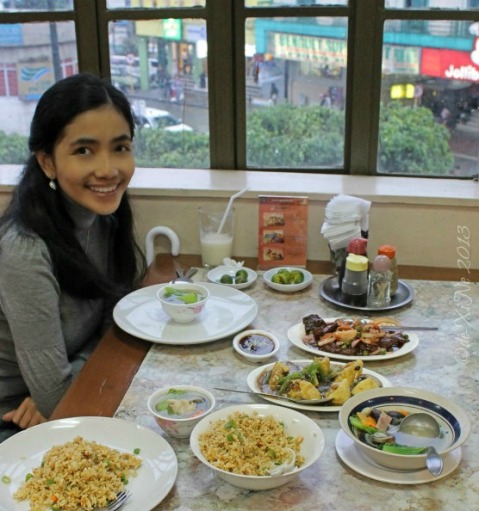 Xine dining at Mandarin Restaurant 