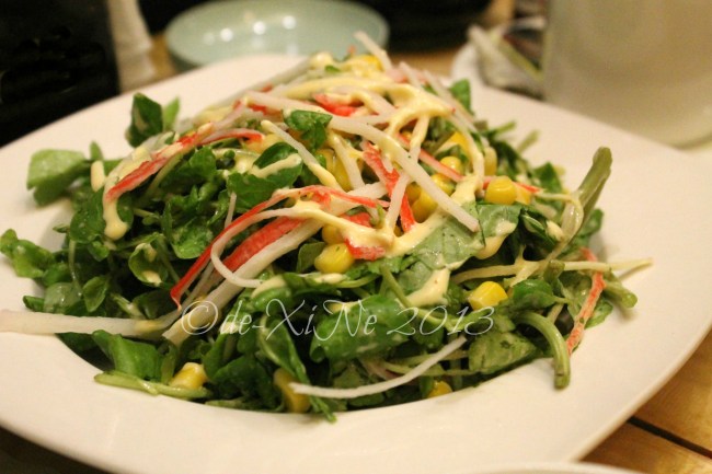 Backyard Baguio Japanese watercress salad