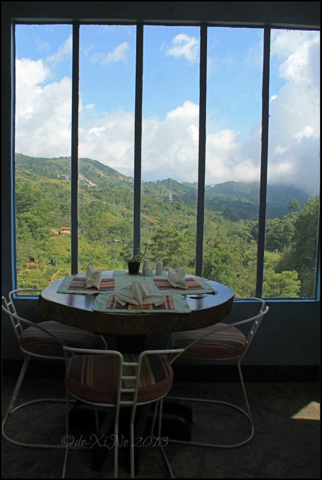Eve's Garden view from the dining room window