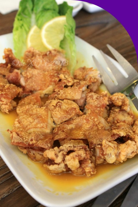 Rasa Pura Baguio crispy lemon chicken chop