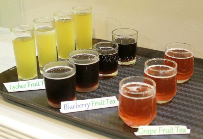 Cha Tien Milk Tea Shop Baguio lychee, blueberry, grape fruit teas