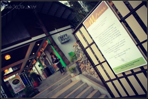 entrance to Manna Garden Cafe 