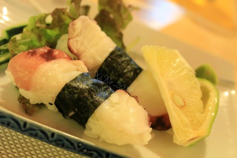 Baguio ZushiMe 2014 Octopus sushi nigiri 