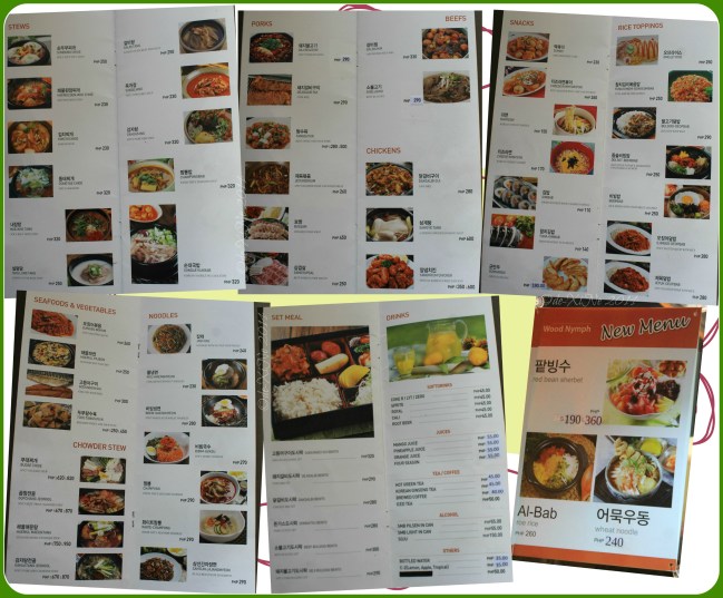 Wood Nymph Baguio menu 2014
