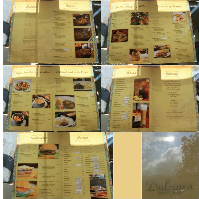Dulcinea at Chalet Baguio menu 2014