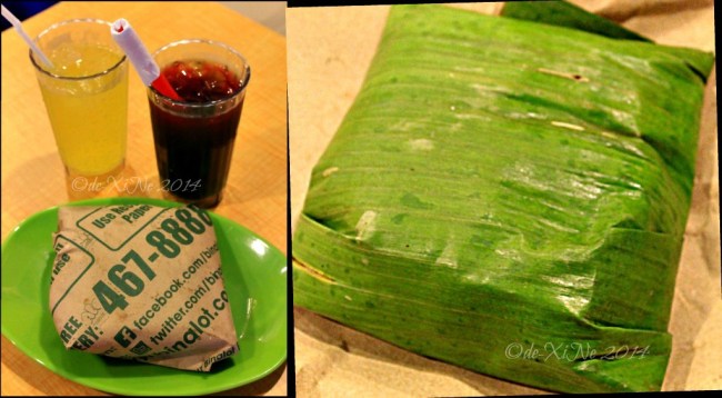 Binalot Baguio 2014 sago't gulaman, soda and binalot meal