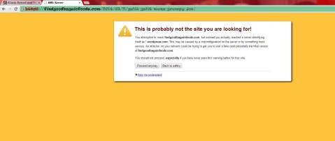 SSL certificate error 2014 SSL certificate error 2014