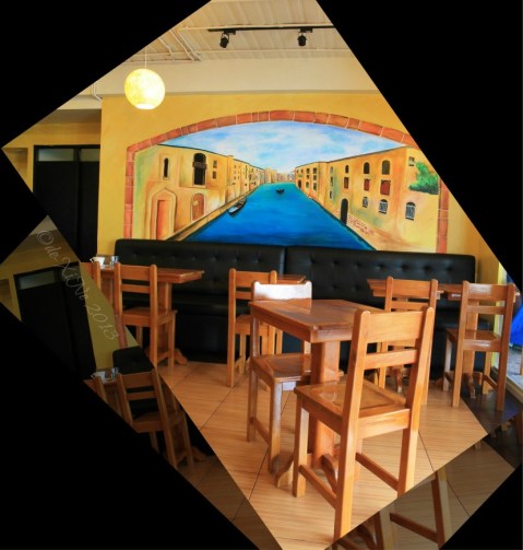 a part of the Posticino Baguio dining area