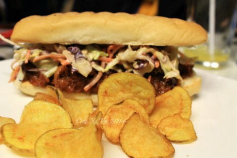 Reverie Resto-Lounge Baguio 2014 pulled pork sandwich/the oinker
