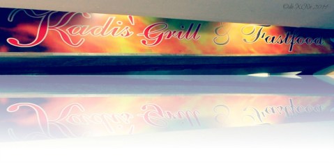 Kadis Grill and Fastfood Baguio stall sign 2014