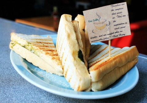 Kai Cafe La Trinidad cheesy pesto panini 2014