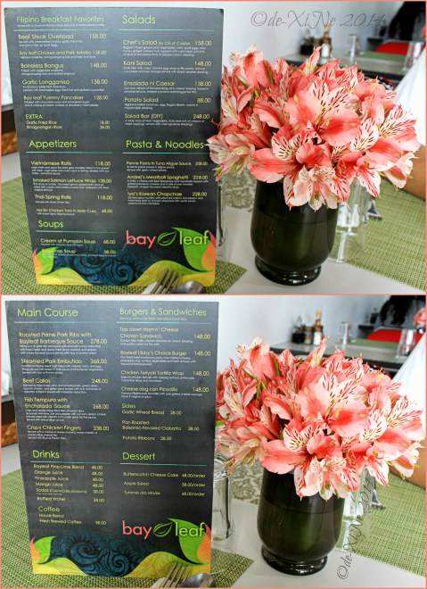  Bay Leaf Restaurant Baguio menu