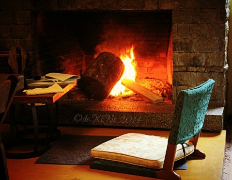  Cafe Yagam Baguio seat by the fireplace