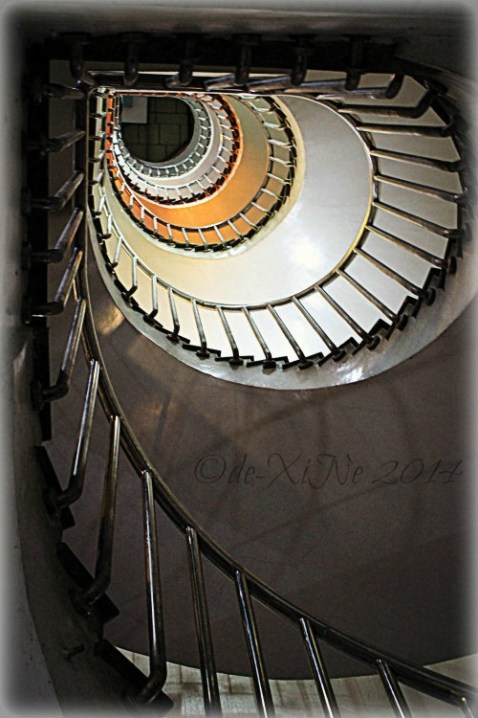 the staircase leading to Escuela Restaurant+Cafe Baguio