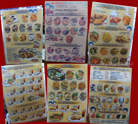 Baguio Ahmad Brothers Baguio Ahmad Brothers menu