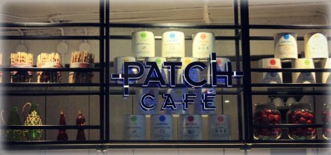 Baguio Patch Cafe sign
