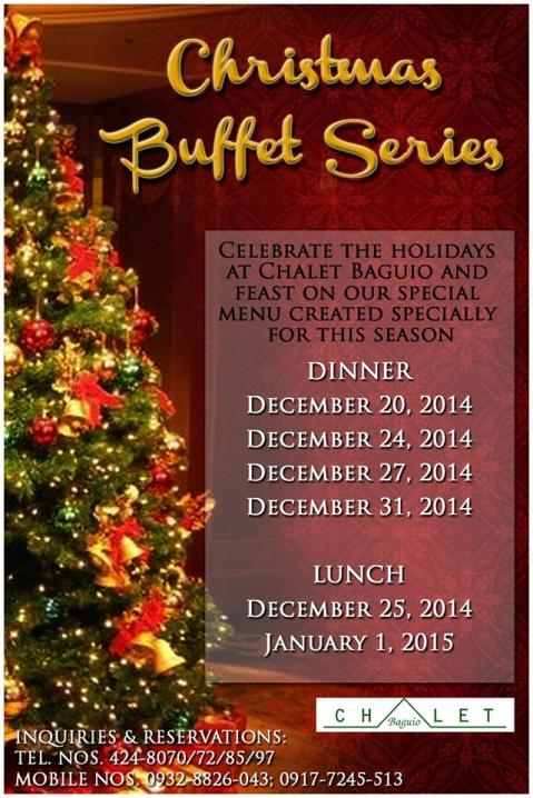  Chalet Baguio Christmas Buffet Series 2014