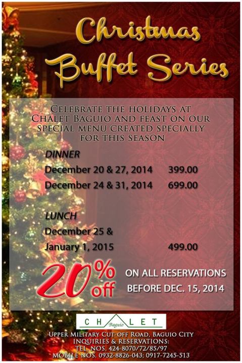 Chalet Baguio 2014 Chalet Baguio Christmas Buffet Series 2014