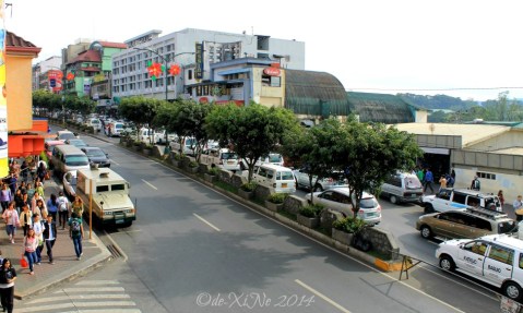 view of Session Road from Baguio Mandarin Restaurant  2014 home of great Chinese cuisine